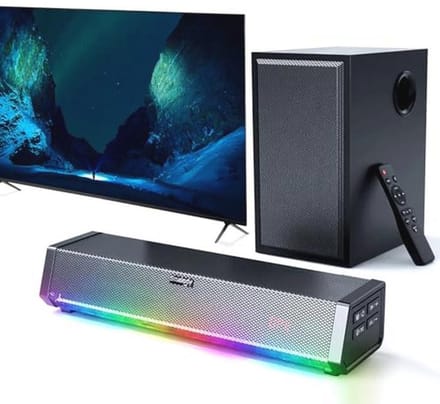 TV Luidspreker - Soundbar Subwoofer - Thuisbioscoop Ervaren - Bluetooth 5.0 Connectiviteit - 30 Watt Vermogen - Zwart