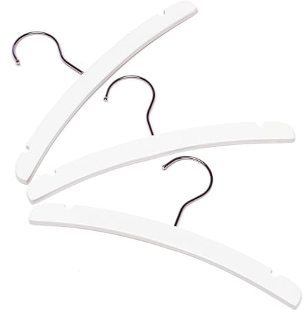 Babsana - Houten Kleerhanger Set 3 Stuks - Wit