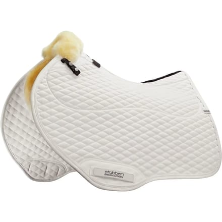 Zadeldoek voor paard van lamsbont Stübben Streamline Close Contact