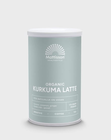 Mattisson - Biologische Kurkuma Latte - Gezoet - 175 Gram