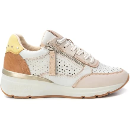 Dames sneakers met een zij-rits en verstelbare veters Carmela