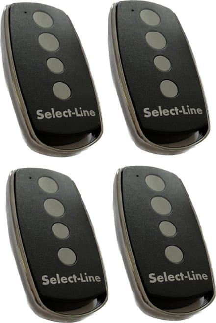 4 stuks Select-Line Handzender 4-kanaals 868 MHz