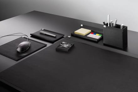 Cintano S Desk Pad imitatieleer 60 x 49 cm zwart Mouse Pad Zwart - Groot formaat
