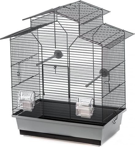 Duvo+ Kooi iza 2 Grijs/zwart 51x30x60,5cm