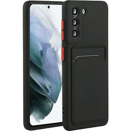 CaseBody Samsung Galaxy S23 Telefoonhoesje met Kaarthouder Zwart