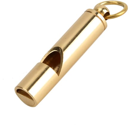 Aluminiumlegering Ultrasone Hond Vogels Trainingsfluit Gedragstrainer met Ring beige