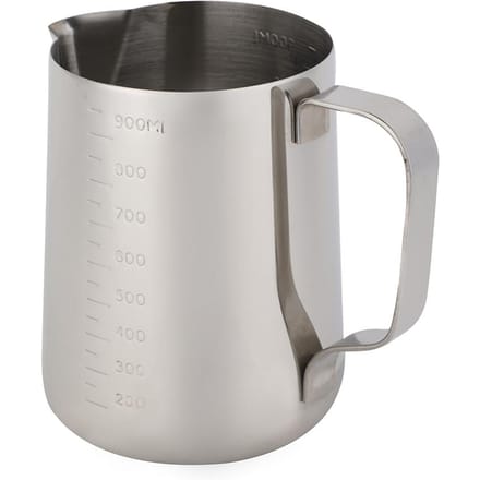 RVS Maatbeker Koffiekan Melkopschuimpot Espresso Latte Schenkkan(1000 ml) white