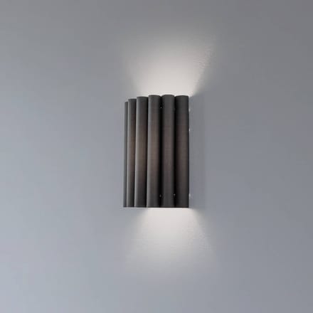 Duolla Wandlamp Aria, zwart, microvezel, E27
