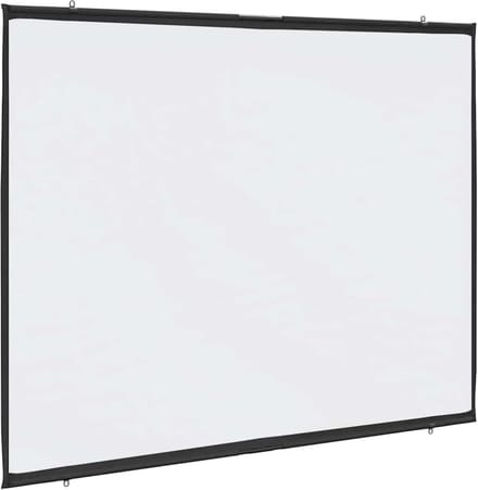 Projectiescherm Wandhangend - Projector Scherm - Kantoor Presentaties - Handmatige Bediening - 100 inch 4:3 - Wit