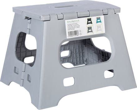 Splendole Keukentrap - huishoudtrap - Opstapkrukje - 27 CM - Grijs