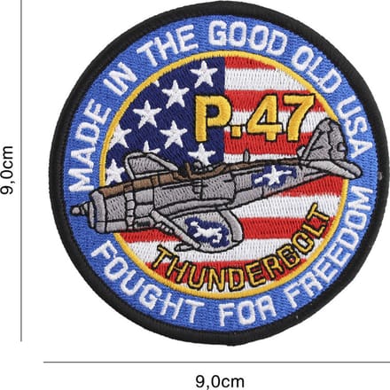 Embleem stof P-47 Thunderbolt