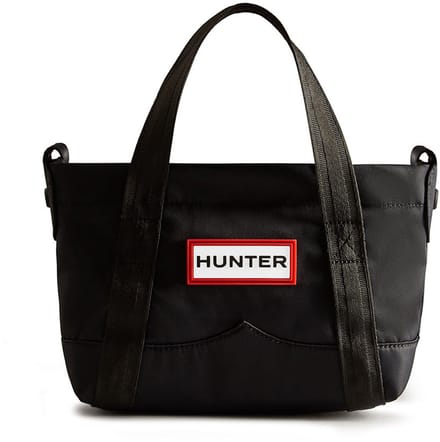 Hunter - Nylon Mini Topclip Tote Black - Maat ONE