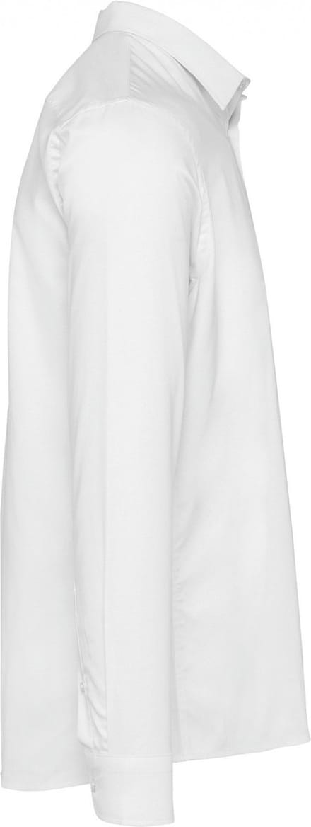 Kariban Heren overhemd Oxford lange mouwen K595 - White - M