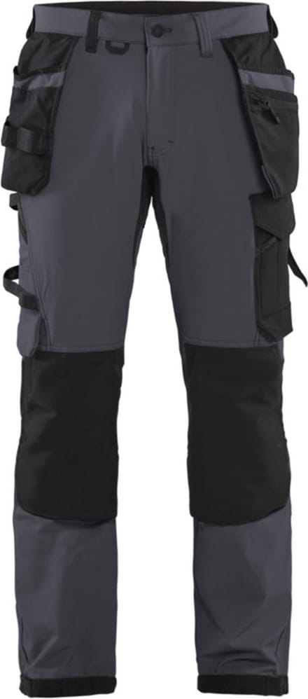 Blaklader Werkbroek met 4-weg stretch 1522-1645 - Medium Grijs/Zwart - D116