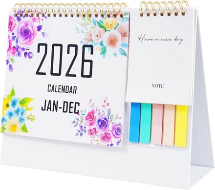 Bureaukalender 2026 - Groot Weekendindeling & Jaarplanner