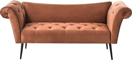 BELIANI NANTILLY - Chaise longue - Goudbruin - Fluweel