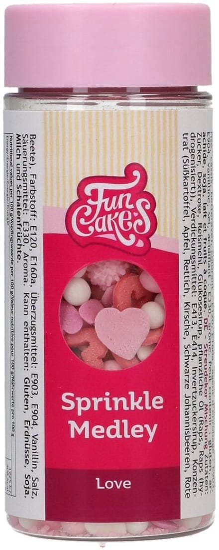 FunCakes Sprinkle Medley - Love - 50g - Eetbare Taartdecoratie