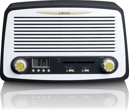 Lenco SR-02GY - Radio met wekkerfunctie - Retro look