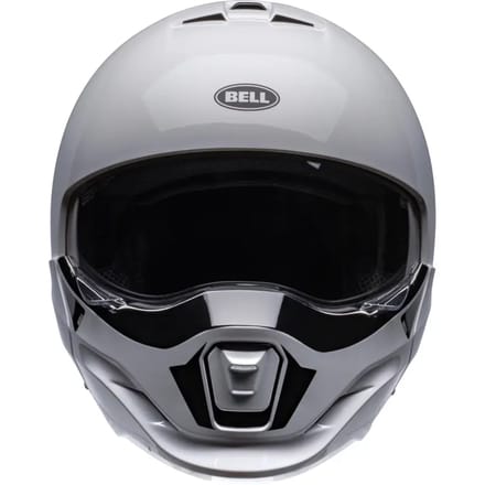 Bell Broozer Duplet Solid Glanzend Wit Systeemhelm - Helm