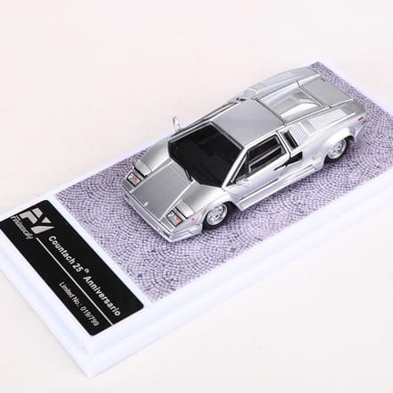 Finclassiquement 1:Modèle Réduit de Voiture en Alliage Countach Lp5000S - 64 Pièces gray