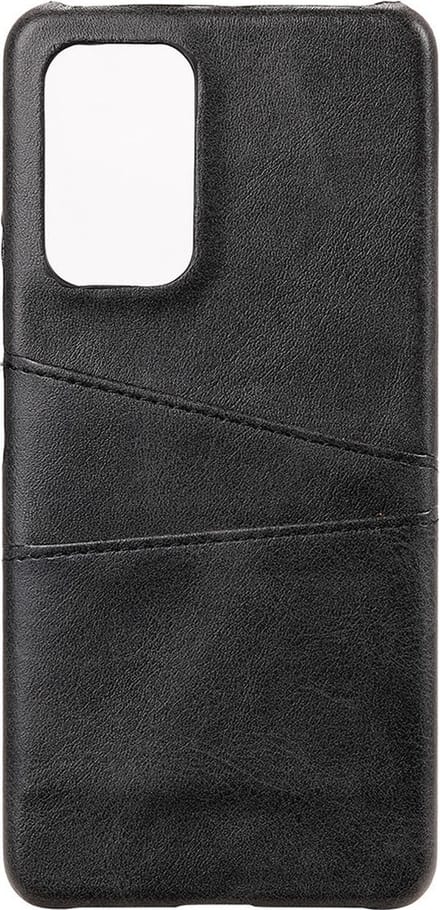 Shop4 - Samsung Galaxy A73 5G Hoesje - Harde Back Case Cabello met Pasjeshouder Zwart