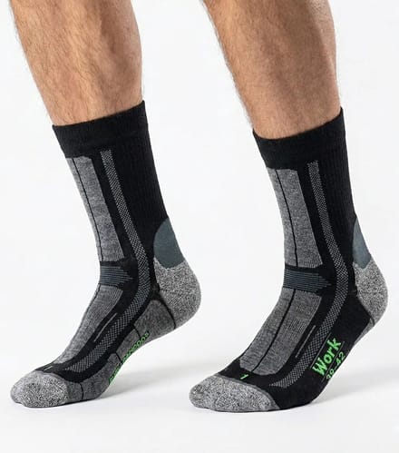 Boru Bamboo Werksokken Dames Zwart Maat 39-42