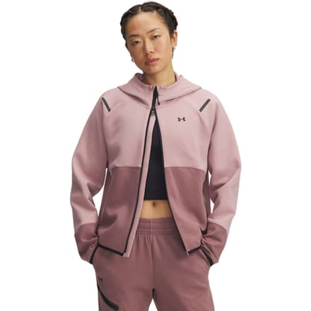 Under Armour Unstoppable Fleece Jas Met Capuchon Dames Roze K673