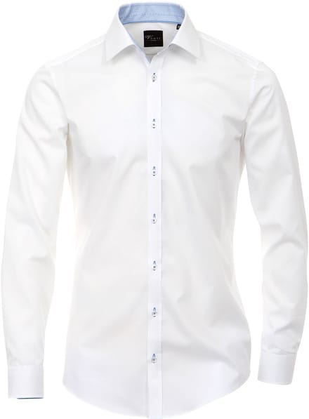 Chemise Venti Blanche ☆ Cintrée (Body Fit) avec manches extra-longues 72cm T44