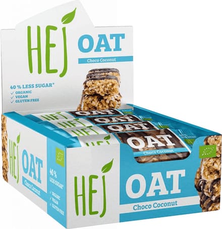 HEJ Natural HEJ Oat Bar Organic (12x45g) Choco Coconut - Repen - Energie repen