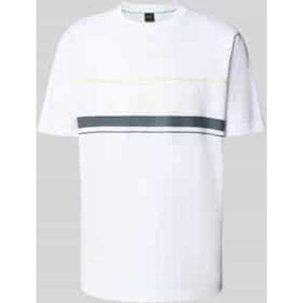 Regular fit T-shirt van puur katoen, model 'ICONIC ZONE'