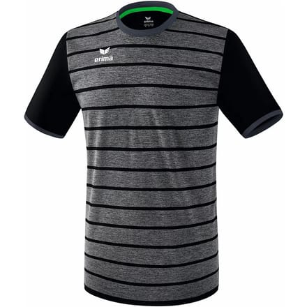 Erima Roma Shirt Korte Mouw Heren - Zwart / Slate Grey | Maat: S