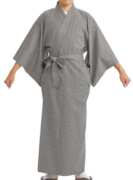Japanse YUKATA Kimono voor Heren - Gewatteerd Sashiko Design