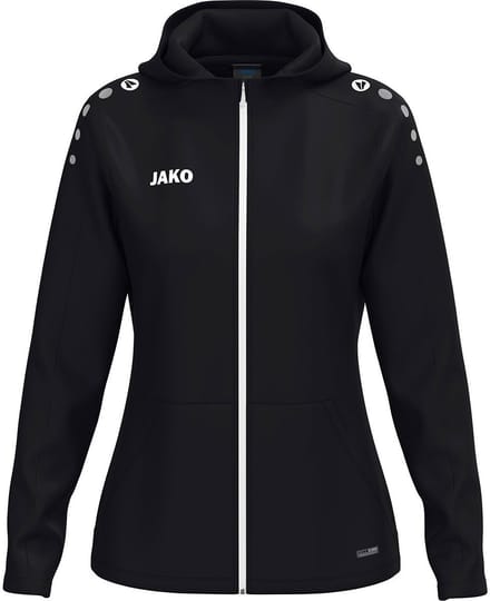 Jako One Jas Met Kap Dames - Zwart | Maat: 46/48