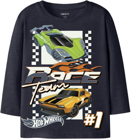 NAME IT- NMMJUNIOR HOTWHEELS LS NREG TOP BOX MAT - Jongens - T-shirt