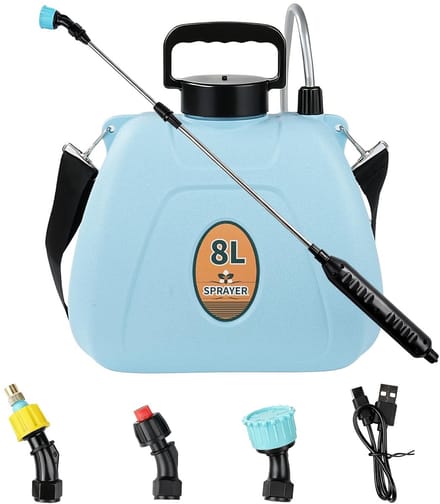 Dailygoods - Elektrische Tuinspuit 8L - Verstelbare Schouderriem en Telescoopstang