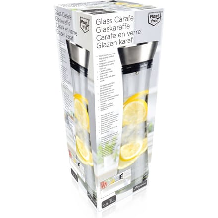 Cuisine Elegance waterkaraf - 1l - met zeef - vaatwasserbestendig - karaf