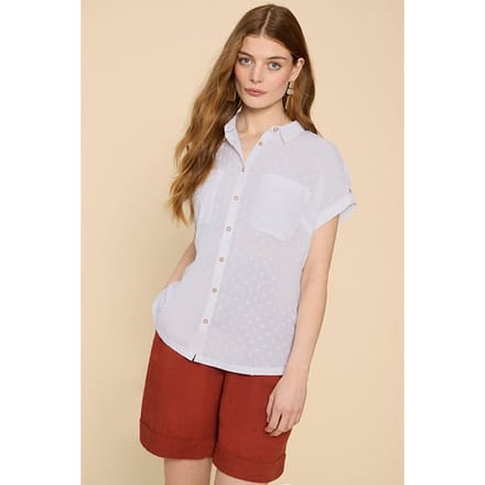 White Stuff Ellie  Cotton Shirt Pale Ivory Taglia: 16 | Magliette intime Outlet | Donna | Bianco