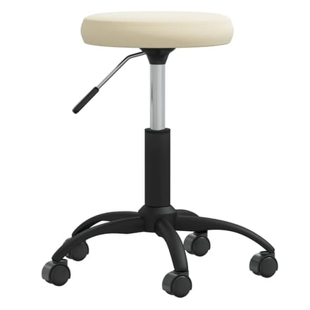 Vidaxl Chaise de Table, Crème, Recouverte de Velours