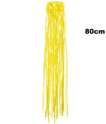 Windsock slierten geel 80 cm BRANDVEILIG - PVC - Thema feest party