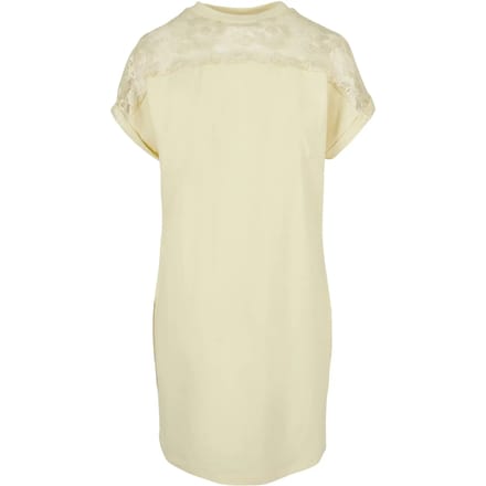 Urban Classics - Lace Tee Korte jurk - XS - Geel