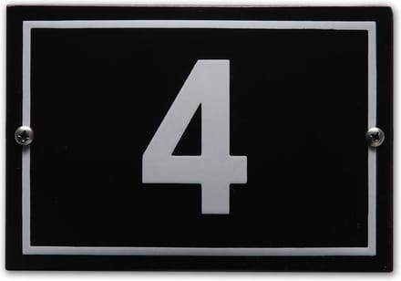 Huisnummer model Phil nr. 4