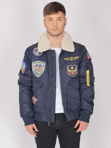 Top Gun bomberjack TG23005 met imitatiebontkraag