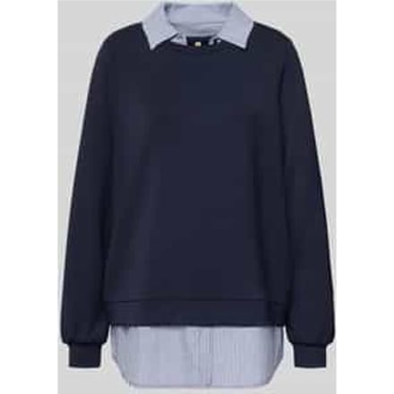 sweatshirt met geribde boorden Model 'BANU'