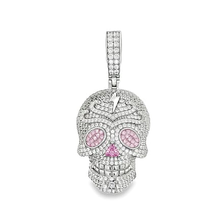 Juwelier Zwartevalk - Zilveren (gerhodineerd) schedel hanger - 24.397