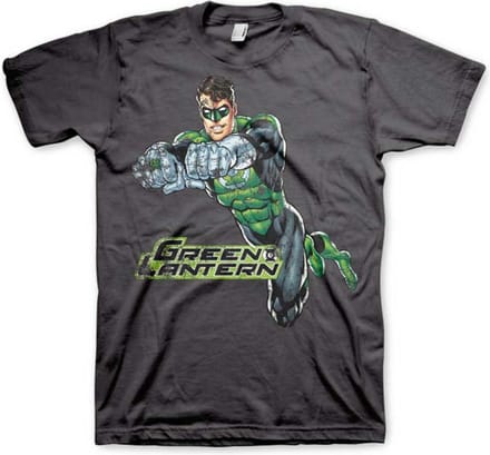 DC Comics Green Lantern Heren Tshirt -S- Distressed Grijs