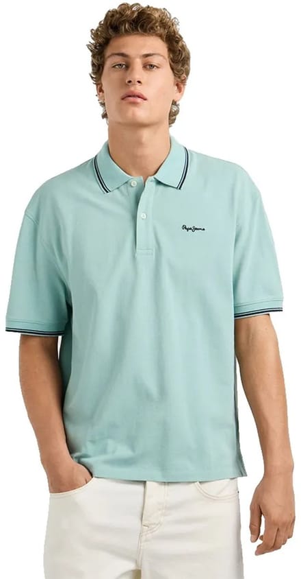 Pepe Jeans Matthew Korte Mouw Poloshirt Blauw XL Man