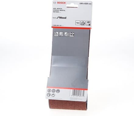 Bosch 2 608 606 141 Sanding belt for wood 75x533 K60 10 pcs.