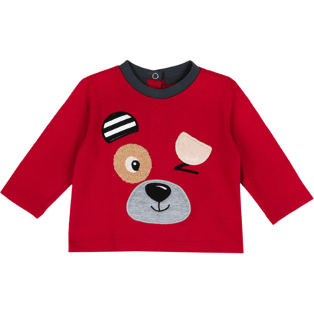 Chicco - t-shirt met lange mouwen - 62 - middelrood