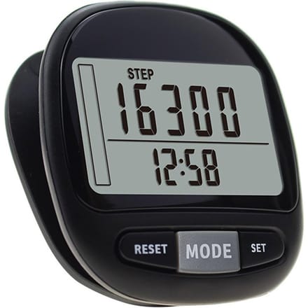 Compacte stappenteller LCD-scherm Stappenteller Stappentracker Digitaal display Stappenteller Nauwkeurige stappen zwart