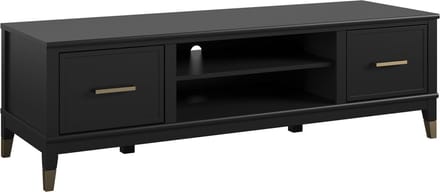 Westerleigh-Tv-meubel - 2-Deurs - Zwart